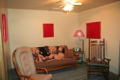 Futon located in Game Room area